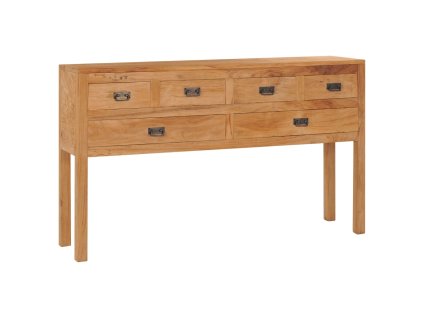 vidaXL Komoda 125x30x75 cm, tíkový masív