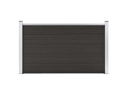 vidaXL Plotový panel WPC 180x105 cm čierny