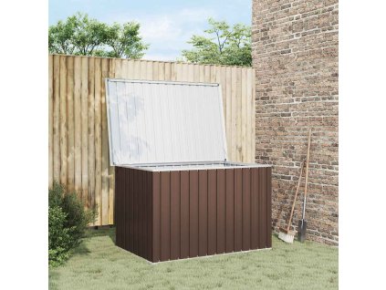 vidaXL Záhradný úložný box hnedý 149x99x93 cm