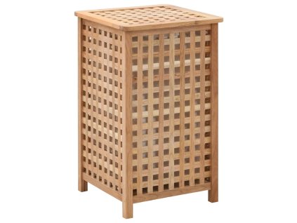 vidaXL Kôš na bielizeň 39x39x65 cm masívne orechové drevo