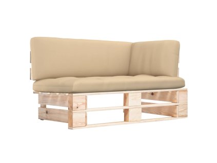 vidaXL Rohová záhradná pohovka z paliet, impregnovaná borovica