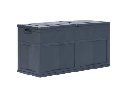 vidaXL Záhradný úložný box čierny 320 l