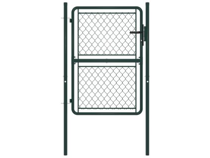 vidaXL Záhradná brána, oceľ 100x150 cm, zelená