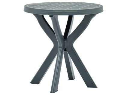 vidaXL Bistro stolík zelený priemer 70 cm plast