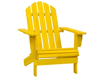 vidaXL Záhradná stolička Adirondack jedľový masív žltá