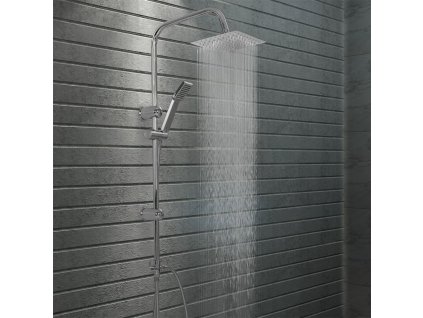 vidaXL Sada dvojitých sprchových hlavíc s ručnou sprchou nehrdzavejúca oceľ