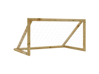 vidaXL Futbalová bránka so sieťou 160x80x100 cm, impregnovaná borovica