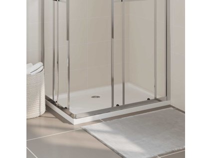 vidaXL Obdĺžniková sprchová vanička z ABS biela 70x100 cm