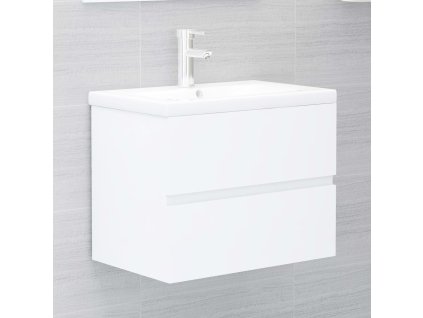 vidaXL Skrinka pod umývadlo, biela 60x38,5x45 cm, kompozitné drevo