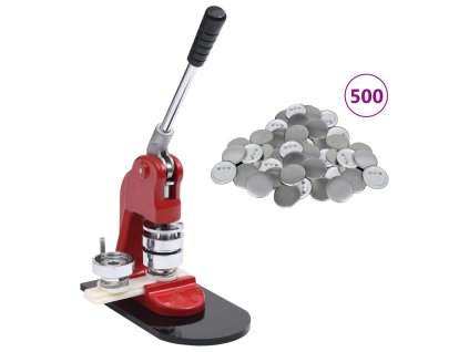 vidaXL Stroj na výrobu odznakov + 500 komponentov 25 mm