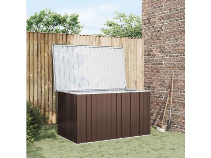 vidaXL Záhradný úložný box hnedý 171x99x93 cm