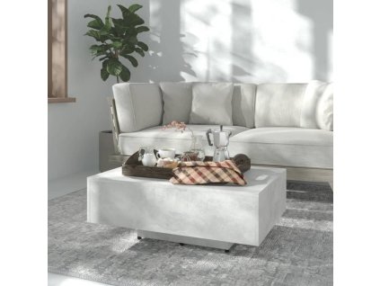 vidaXL Konferenčný stolík, betónovo sivý 85x55x31 cm, kompozitné drevo