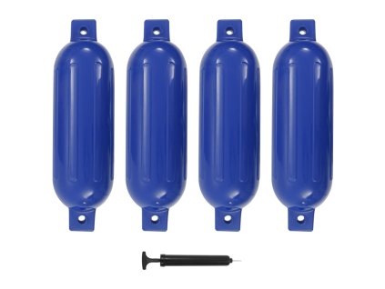 vidaXL Lodný nárazník 4 ks, modrý 51x14 cm, PVC