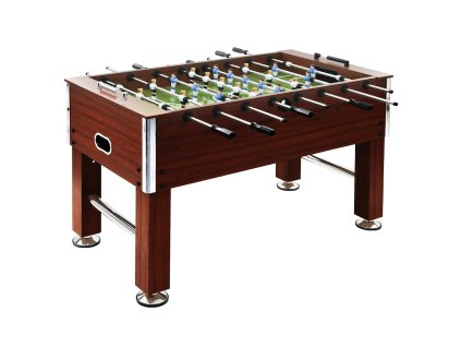 vidaXL Stolný futbal, oceľ 60 kg 140x74,5x87,5 cm, hnedý