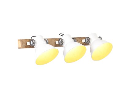 vidaXL Industriálna nástenná lampa biela 65x25 cm E27