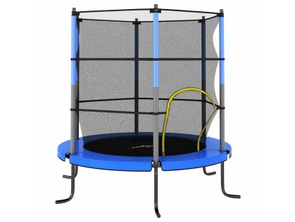 vidaXL Trampolína s bezpečnostnou sieťou okrúhla 140x160 cm modrá