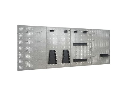 vidaXL Nástenné závesné panely na náradie 4 ks 40x58 cm oceľové