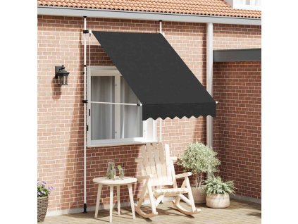vidaXL Ručne zaťahovacia markíza 150 cm antracitová