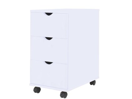 vidaXL Skrinka so zásuvkami 33x45x60 cm, biela