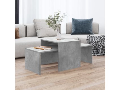 vidaXL Konferenčné stolíky, betónovo sivé 100x48x40cm kompozitné drevo