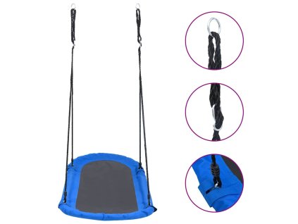 vidaXL Hojdacie hniezdo s vlajkami 165x70 cm