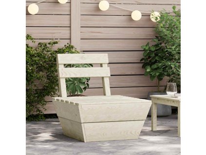 vidaXL Sekčná paletová stredová sedačka impregnované smrekové drevo