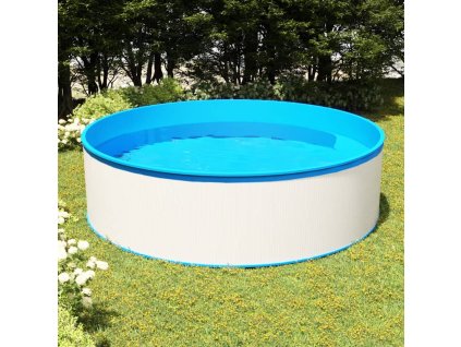 vidaXL Bazén 350x90 cm biely