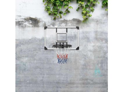 vidaXL Basketbalová doska priehľadná 90x60x2,5 cm polykarbonát
