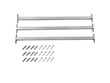 vidaXL Nastaviteľné bezpečnostné okenné lišty 3 ks 710 - 1200 mm