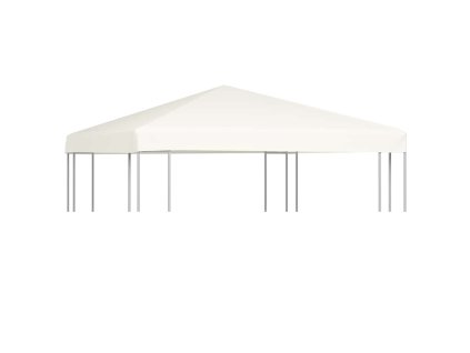 vidaXL Strieška na altánok 310 g/m², 3x3 m, krémovo biela