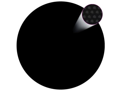vidaXL Bazénová plachta, čierna 455 cm, PE