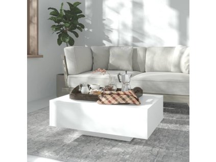 vidaXL Konferenčný stolík, biely 85x55x31 cm, kompozitné drevo