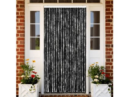 vidaXL Záves proti hmyzu, antracitový 100x220 cm, ženilka