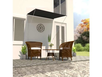 vidaXL Zaťahovacia markíza 150x150 cm antracitová