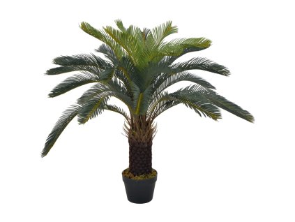 vidaXL Umelá rastlina cykas japonský s kvetináčom zelená 90 cm