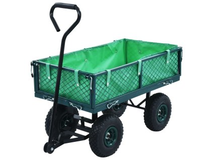 vidaXL Záhradný ručný vozík zelený 250 kg