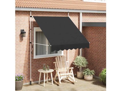 vidaXL Ručne zaťahovacia markíza 200 cm antracitová