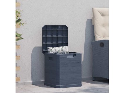 vidaXL Záhradný úložný box antracitový 90 l