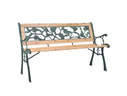 vidaXL Záhradná lavička 122 cm, drevo
