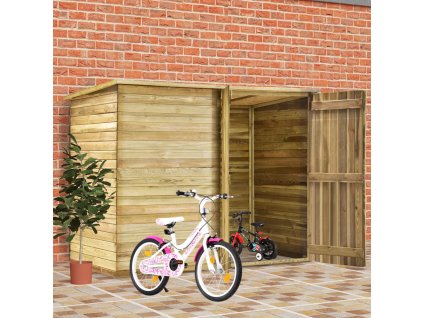 vidaXL Prístrešok na bicykle 232x110x170 cm impregnované borovicové drevo