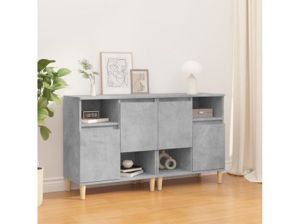 vidaXL Komody 2 ks betónovo sivé 60x35x70 cm kompozitné drevo