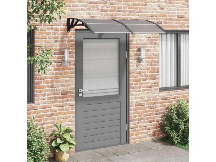 vidaXL Vchodová strieška čierna 150x75 cm polykarbonát