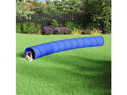 vidaXL Tunel pre psa modrý Ø 55x500 cm polyester