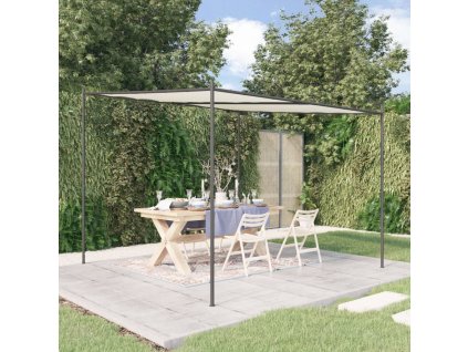 vidaXL Altánok biely 3x3 m 180 g/m² látka a oceľ