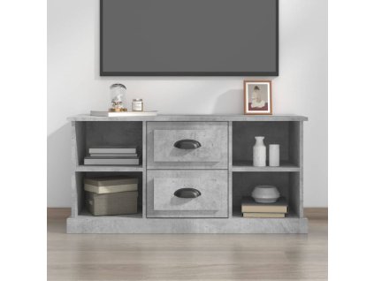 vidaXL TV skrinka betónová sivá 99,5x35,5x48 cm kompozitné drevo