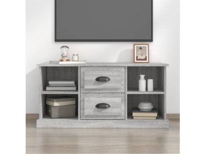 vidaXL TV skrinka sivý dub sonoma 99,5x35,5x48 cm kompozitné drevo