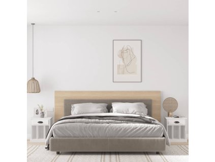 vidaXL Nočné stolíky 2 ks biele 43x36x50 cm