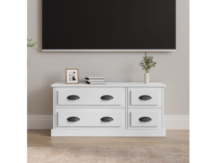 vidaXL TV skrinka biela 100x35,5x35 cm kompozitné drevo