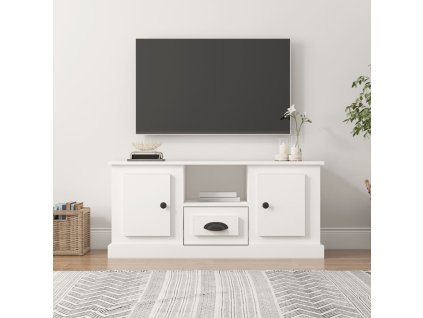 vidaXL TV skrinka biela 100x35,5x45 cm kompozitné drevo