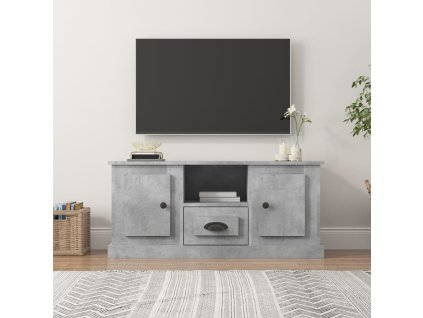 vidaXL TV skrinka betónová sivá 100x35,5x45 cm kompozitné drevo